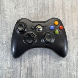 Genuine Microsoft Xbox 360 Wireless Controller OEM Black Tested
